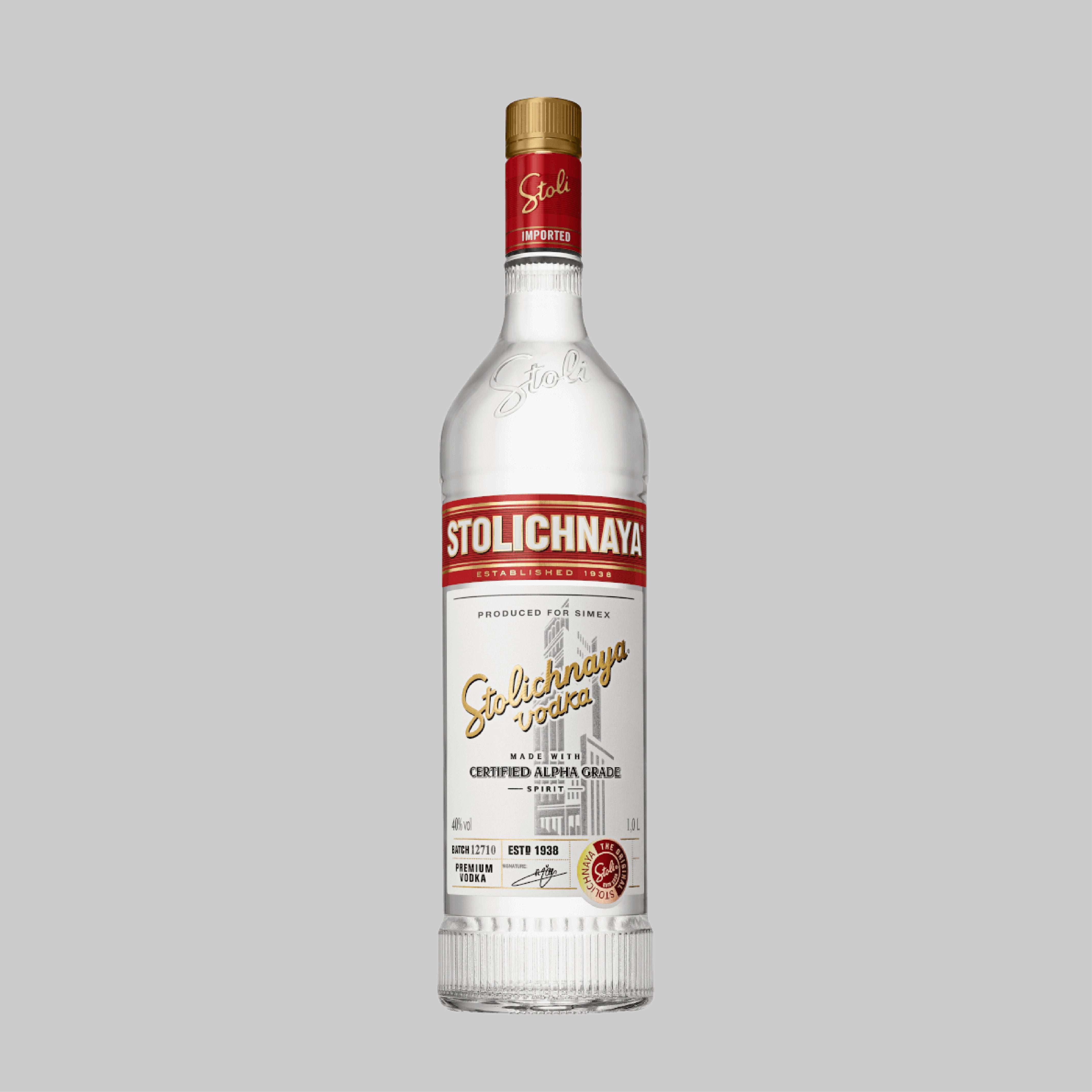 Stolichnaya Vodka 1000ml 40.0% | TIME2DRINK